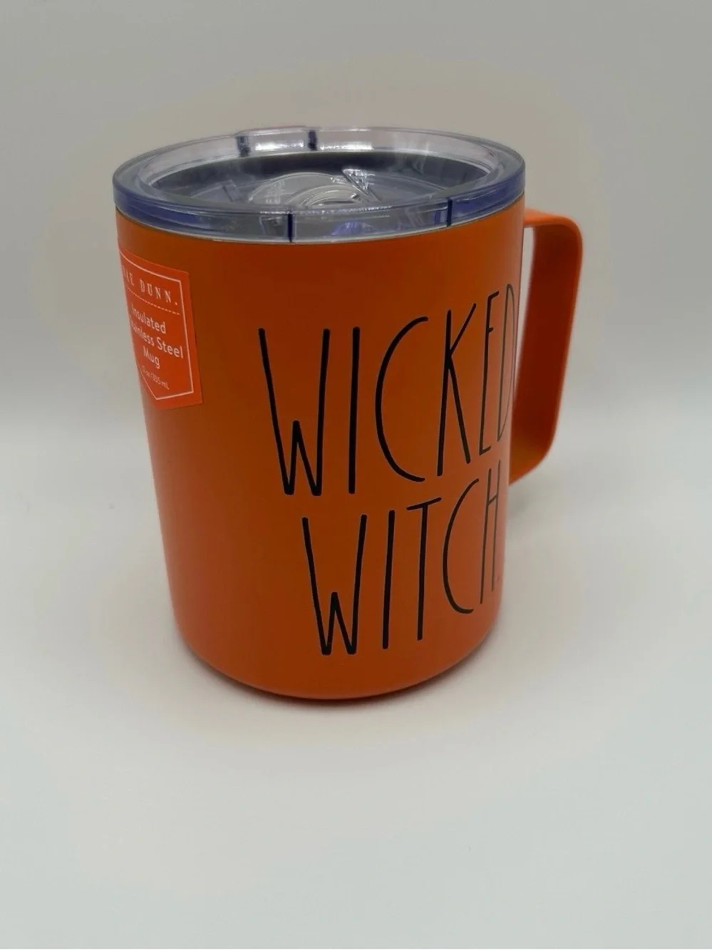 Rae Dunn Orange 'WICKED WITCH' Insulated Mug